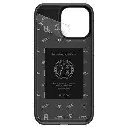 Spigen Cryo Armor dėklas, skirtas iPhone 15 Pro Max - juodos ir raudonos spalvos