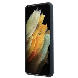 Mercedes Silicone Line dėklas Samsung Galaxy S21+ - mėlynas