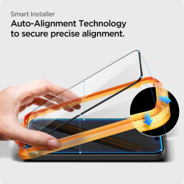 Spigen ALM Glass FC grūdintas stiklas skirtas iPhone 15 - juodas 2 vnt.