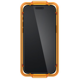 Spigen ALM Glass FC grūdintas stiklas skirtas iPhone 15 Plus - juodas 2 vnt.