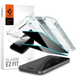 GRŪDINTAS STIKLAS SPIGEN GLAS.TR "EZ FIT" 2 PAKUOTĖS IPHONE 15 PLUS / 16 PLUS PRIVATUMAS