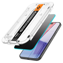 GRŪDINTAS STIKLAS SPIGEN GLAS.TR "EZ FIT" 2 PAKUOTĖS IPHONE 15 PLUS / 16 PLUS PRIVATUMAS