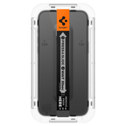 Spigen Glas.tR EZ Fit FC grūdintas stiklas skirtas iPhone 15 - juodas 2 vnt.