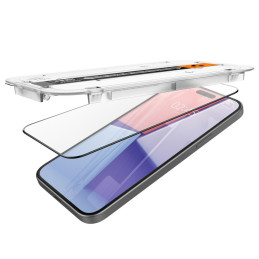 Spigen Glas.tR EZ Fit FC grūdintas stiklas skirtas iPhone 15 Plus - juodas 2 vnt.