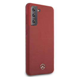 Mercedes Silicone Line dėklas Samsung Galaxy S21+ - raudonas