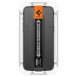 Spigen Glas.tR EZ Fit FC grūdintas stiklas skirtas iPhone 15 Pro - juodas 2 vnt.