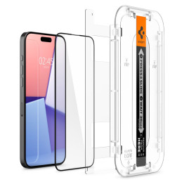 Spigen Glas.tR EZ Fit FC grūdintas stiklas skirtas iPhone 15 Pro - juodas