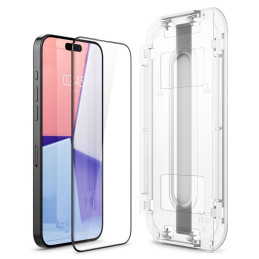 Spigen Glas.tR EZ Fit FC grūdintas stiklas skirtas iPhone 15 Pro - juodas