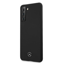Mercedes Silicone Line dėklas Samsung Galaxy S21 - juodas