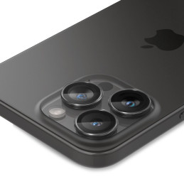 Spigen Glas.tR EZ Fit Optik Pro kameros dangtelis skirtas iPhone 15 Pro / 15 Pro Max / 16 Pro / 16 Pro Max - 2 vnt.