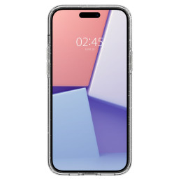 Spigen Liquid Crystal dėklas iPhone 15 - skaidrus ir blizgantis