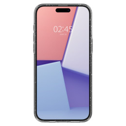 Spigen Liquid Crystal dėklas iPhone 15 Pro - skaidrus ir blizgantis