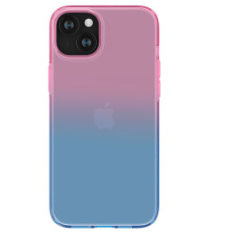 Spigen Liquid Crystal dėklas iPhone 15 - rožinis ir mėlynas