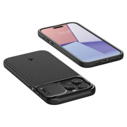 Spigen Optik Armor Mag dėklas su MagSafe iPhone 15 Pro - juodas