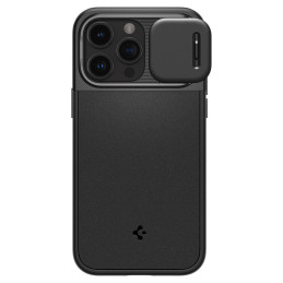 Spigen Optik Armor Mag dėklas su MagSafe, skirtas iPhone 15 Pro Max - juodas