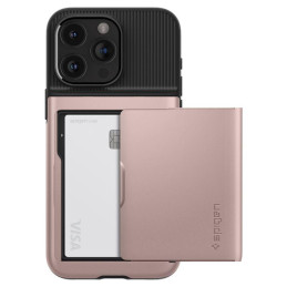 Spigen Slim Armor CS dėklas iPhone 15 Pro - rožinis