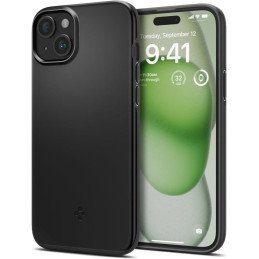 Spigen Thin Fit dėklas iPhone 15 Plus - juodas