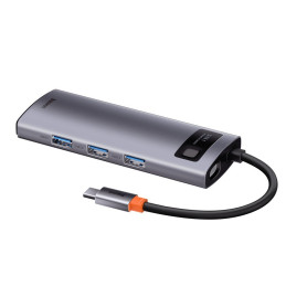 „Baseus Metal Gleam 5in1“ daugiafunkcis C tipo USB koncentratorius – C tipo USB maitinimo tiekimas 100 W / HDMI 4K 30 Hz...
