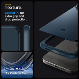 Spigen Thin Fit dėklas iPhone 15 Pro - tamsiai mėlynas