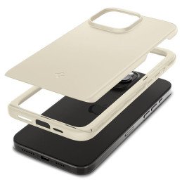 Spigen Thin Fit dėklas, skirtas iPhone 15 Pro Max - smėlio spalvos