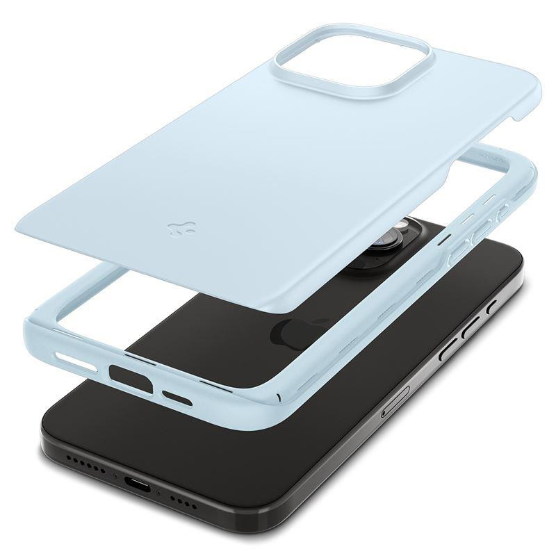 Spigen Thin Fit dėklas iPhone 15 Pro - šviesiai mėlynas