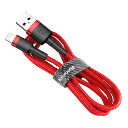 Baseus Cafule USB-A / Lightning 1.5A QC 3.0 kabelis 2 m – raudonas