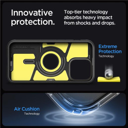 Spigen Tough Armor MagSafe dėklas, skirtas iPhone 15 Pro - metalo pilka
