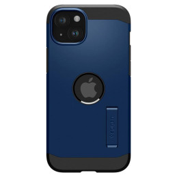 Spigen Tough Armor MagSafe dėklas su stovu iPhone 15 Plus - mėlynas