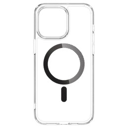 Spigen Ultra Hybrid Mag dėklas su MagSafe, skirtas iPhone 15 Pro Max - pilkas