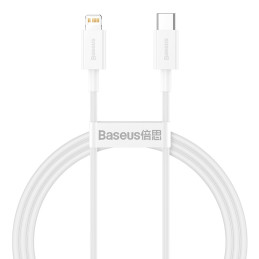 Baseus Superior Series USB-C / Lightning PD 20W laidas 1 m - baltas