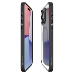 Spigen Ultra Hybrid Mag Dėklas su MagSafe, skirtas iPhone 15 Pro – skaidrus ir juodas