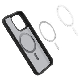 Spigen Ultra Hybrid Mag Dėklas su MagSafe, skirtas iPhone 15 Pro Max – skaidrus ir juodas