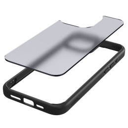 Spigen Ultra Hybrid dėklas iPhone 15 Pro - skaidrus ir juodas