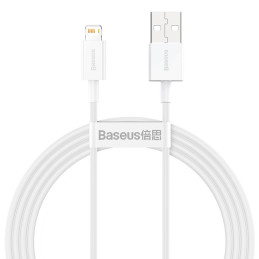 „Baseus Superior“ USB laidas – „Lightning 2,4A“, 1,5 m baltas (CALYS-B02)