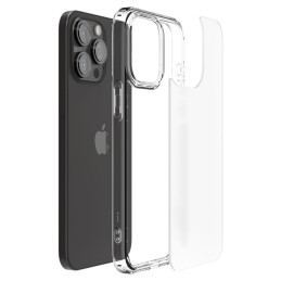 Spigen Ultra Hybrid dėklas iPhone 15 Pro - skaidrus ir matinis