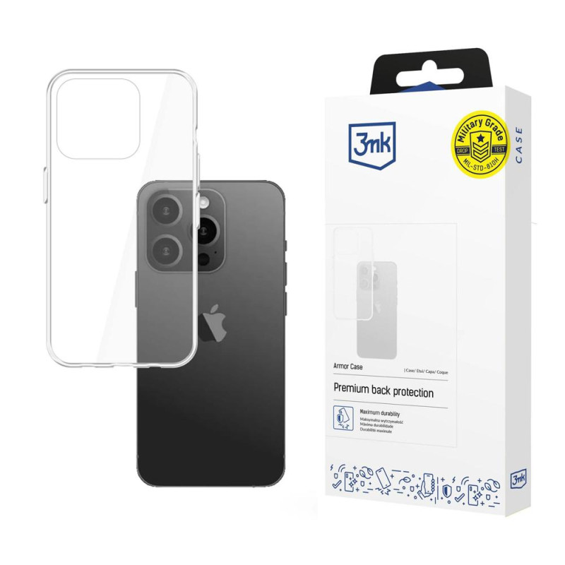 3mk Armor Case iPhone 15 Pro - skaidrus