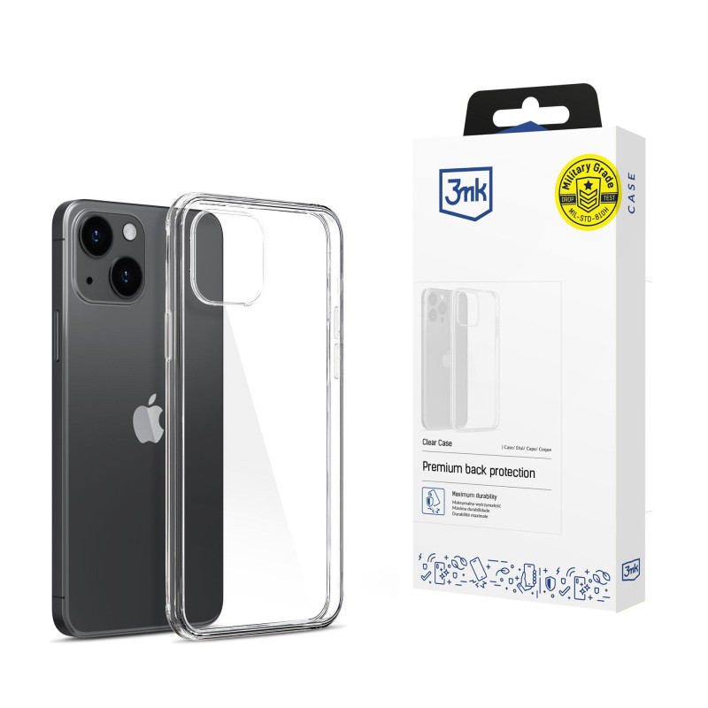 3mk skaidrus dėklas, skirtas iPhone 15 - skaidrus