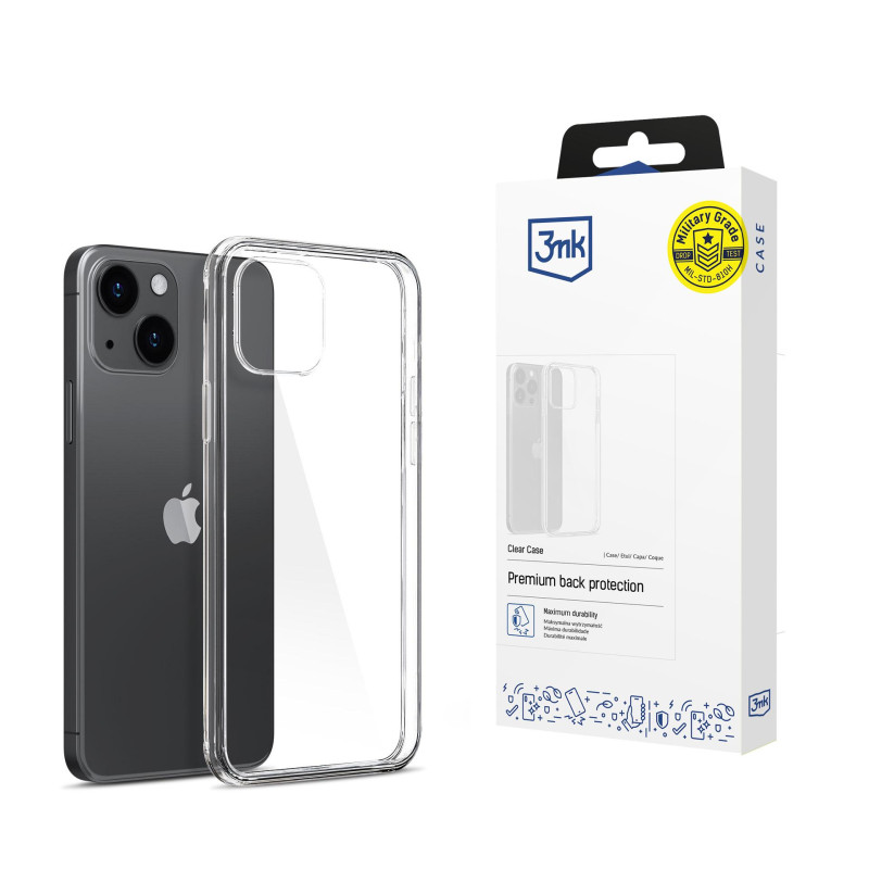 3mk skaidrus dėklas, skirtas iPhone 15 Plus – skaidrus