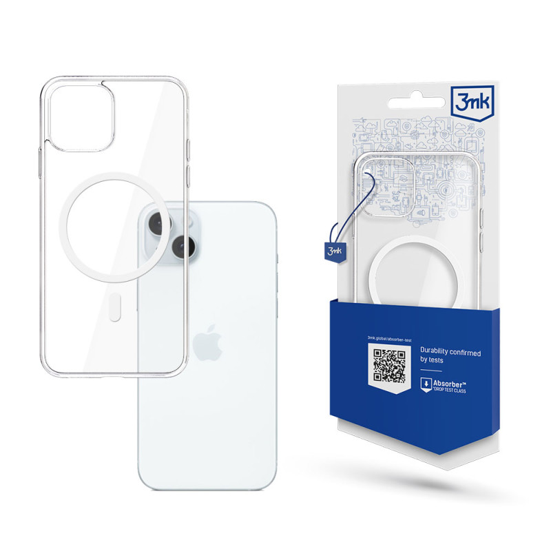 3mk Mag Case su MagSafe iPhone 15 Plus - skaidrus