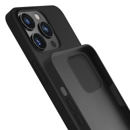 3mk silikoninis dėklas iPhone 15 Pro - juodas