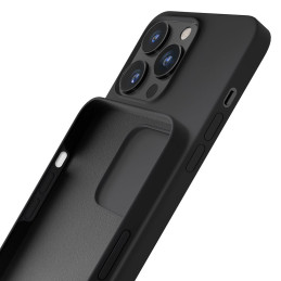 3mk silikoninis dėklas iPhone 15 Pro - juodas
