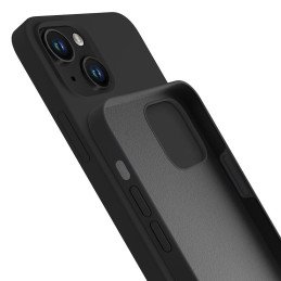 3mk silikoninis dėklas iPhone 15 Plus - juodas