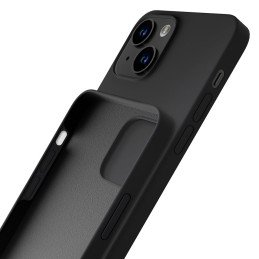 3mk silikoninis dėklas iPhone 15 Plus - juodas