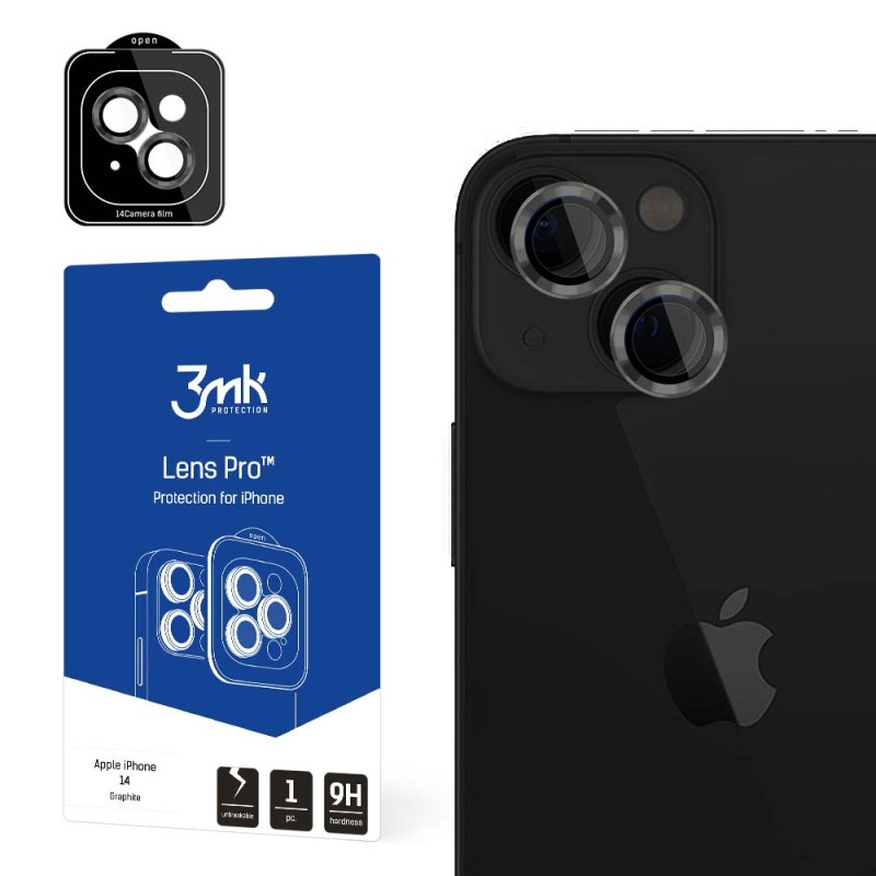 3mk Lens Protection Pro kameros dangtelis iPhone 15 - grafitas
