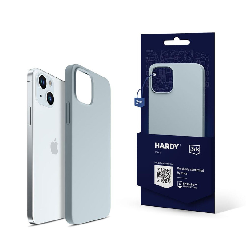3mk Hardy Silicone MagCase dėklas iPhone 15 - mėlynas