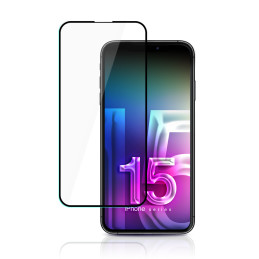 9H 3mk HardGlass Max Lite™ stiklas, skirtas iPhone 15 Pro