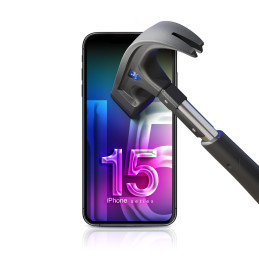 9H 3mk HardGlass Max Lite™ stiklas, skirtas iPhone 15 Pro
