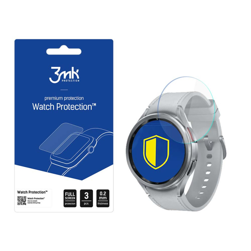 3mk Watch Protection™ v. FlexibleGlass Lite hibridinis stiklas ant Samsung Galaxy Watch 6 Classic 47 mm