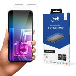 3mk FlexibleGlass™ hibridinis stiklas, skirtas iPhone 15 Plus