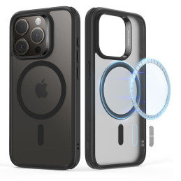ESR Classic Hybrid Halolock Dėklas su MagSafe, skirtas iPhone 15 Pro – skaidrus ir juodas